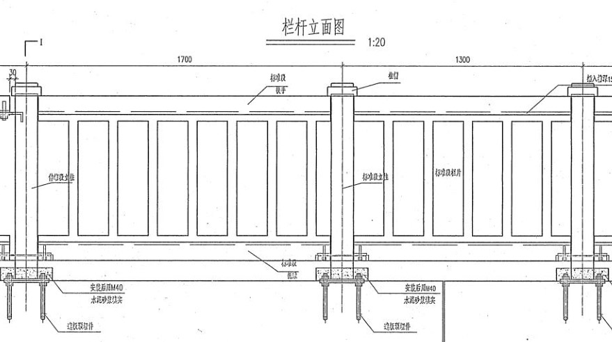 橋梁防護(hù)柵欄模具