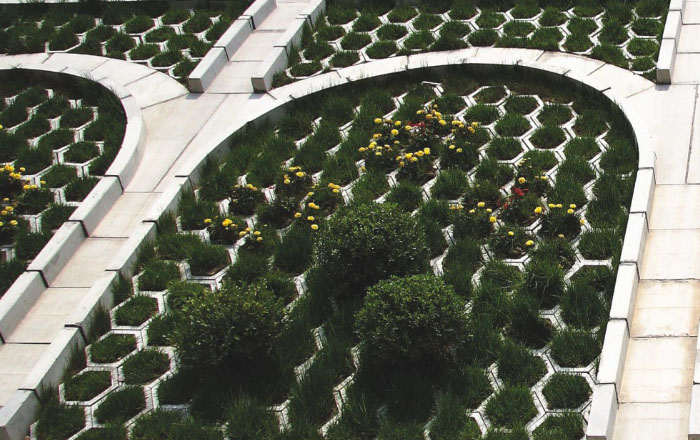 護坡磚植草技術